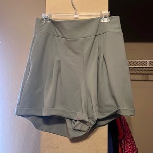 Sage green shorts
